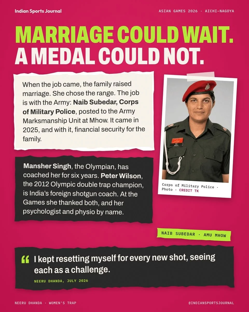 Slide 11 of 18: Marriage could wait. A medal could not.