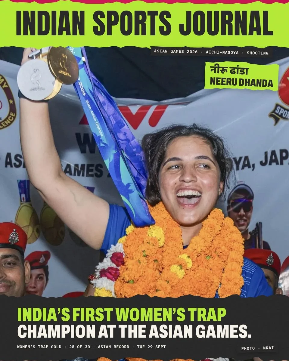 Slide 1 of 18: India’s first women’s trap champion at the Asian Games.