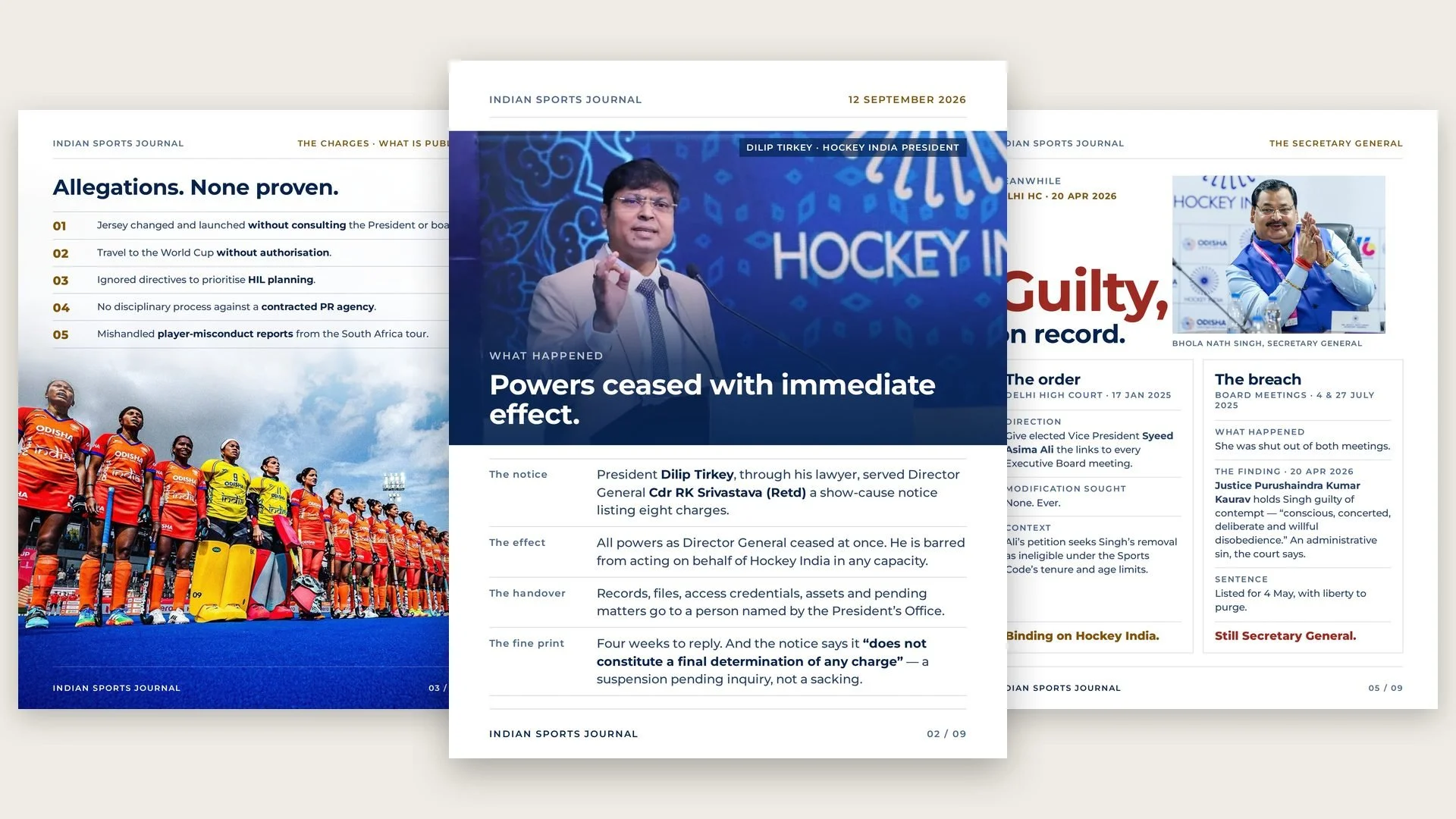 Three slides from ISJ's hockey carousel