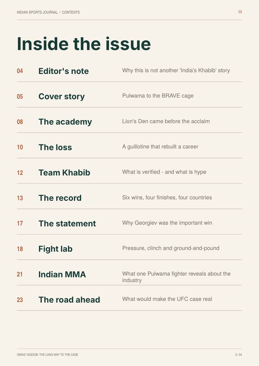 Slide 3 of 24: Inside the issue.