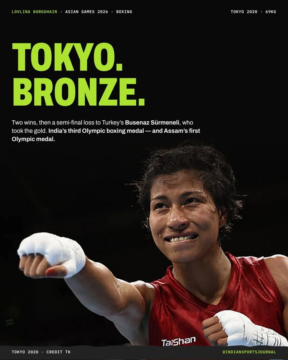 ISJ slide: Tokyo. Bronze. — Lovlina Borgohain at the Tokyo 2020 Olympics