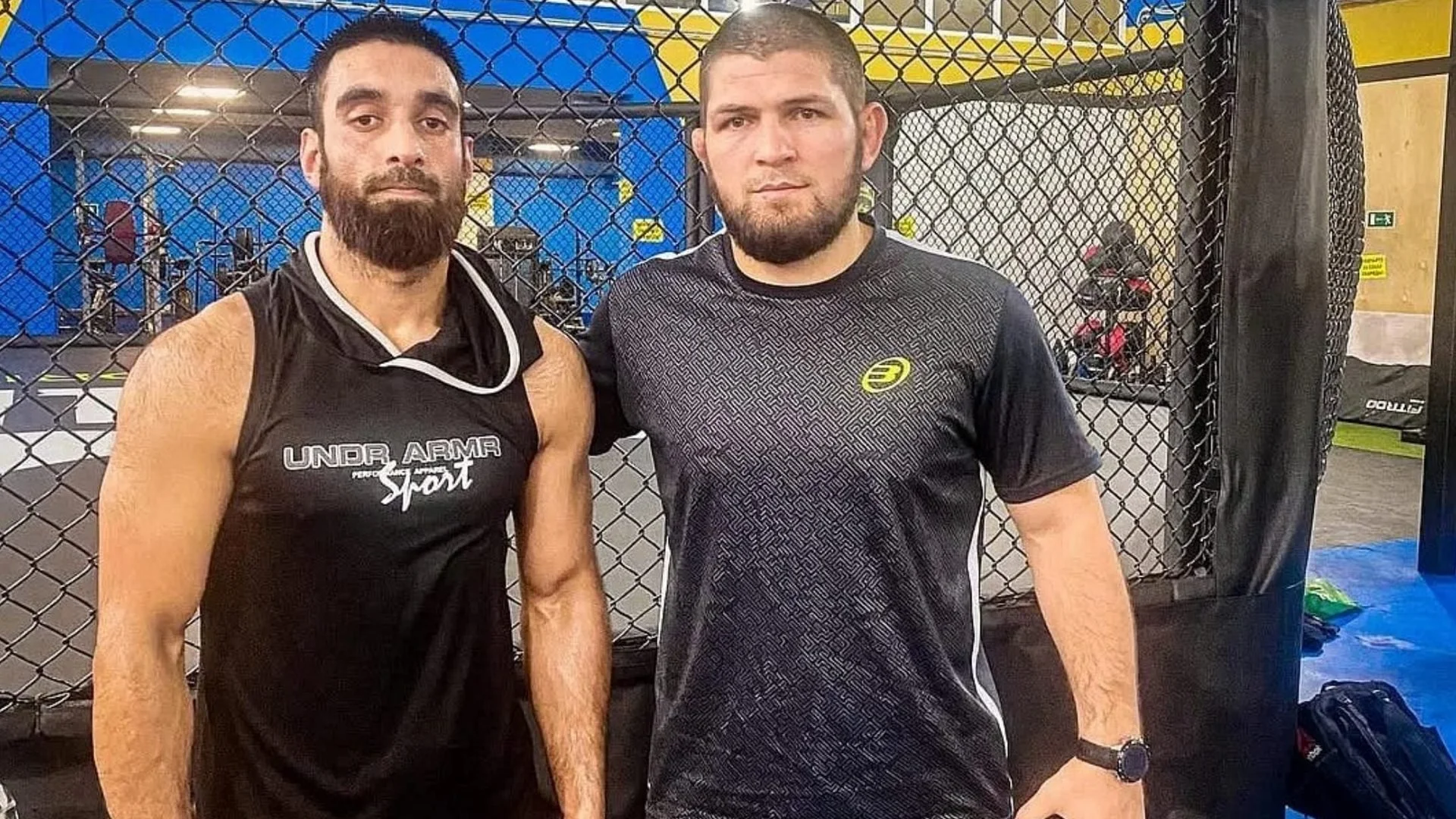 Owais Yaqoob with Khabib Nurmagomedov