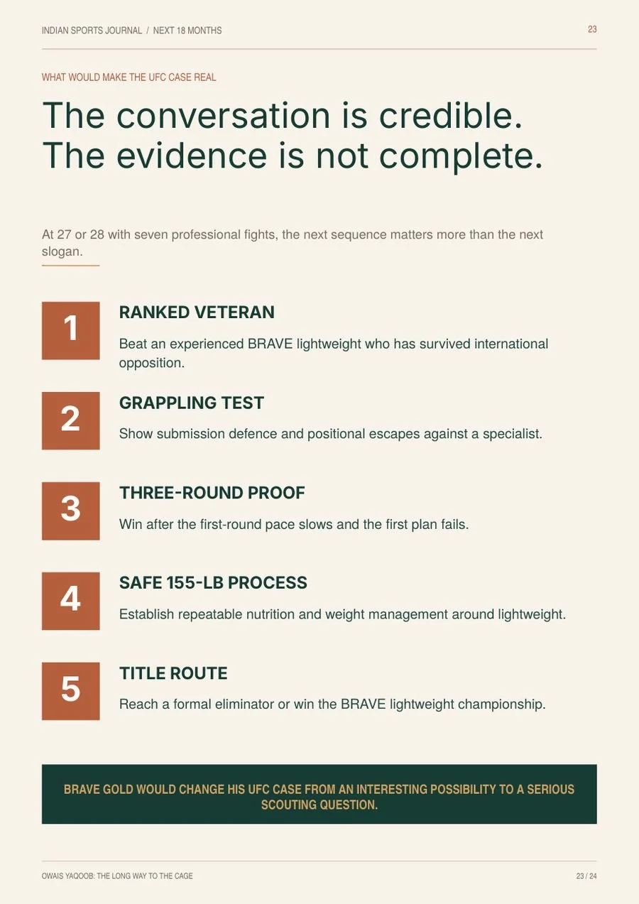 Slide 23 of 24: The conversation is credible. The evidence is not complete.