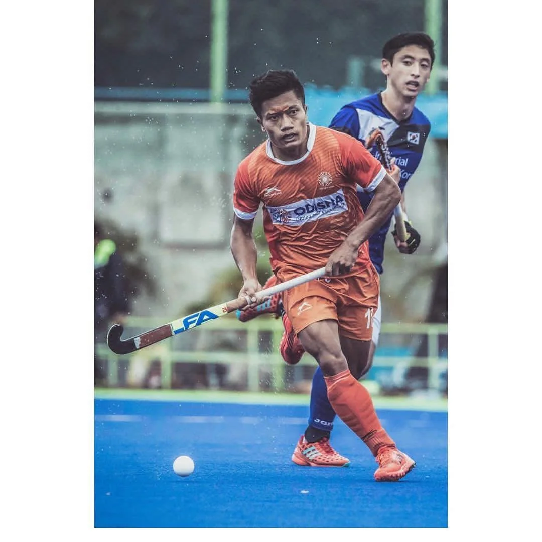 Nilakanta Sharma in action against Korea