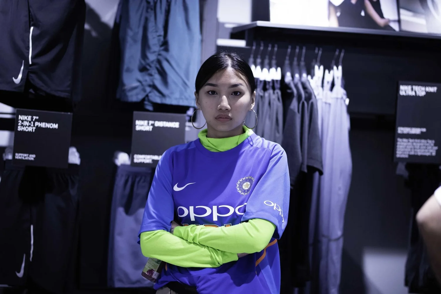 Nike Cricket jersey and store launch photograph