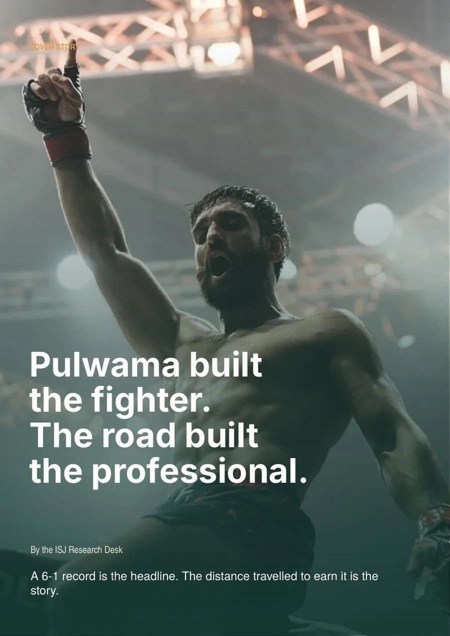 Slide 5 of 24: Pulwama built the fighter. The road built the professional.