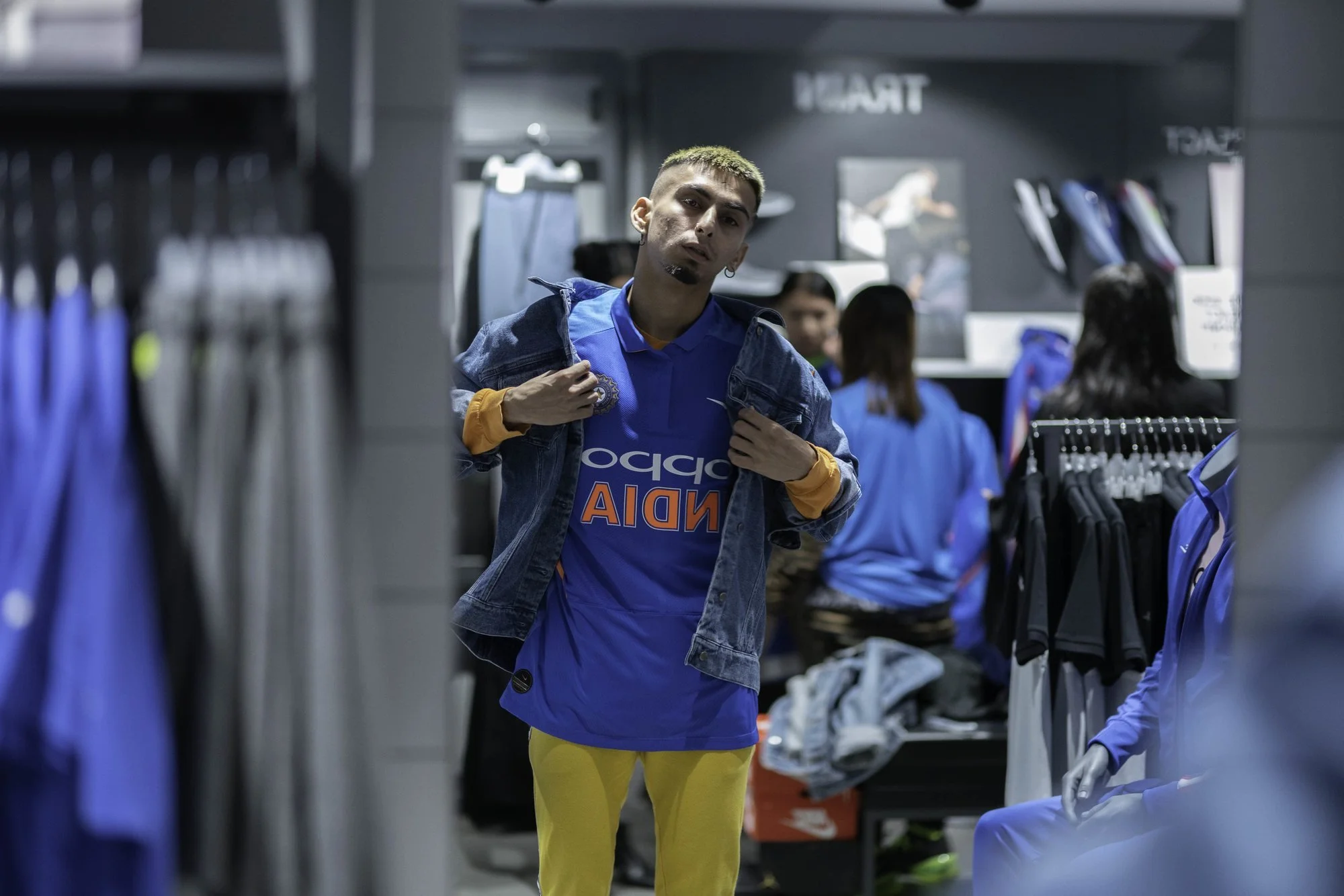 Nike Cricket jersey and store launch photograph