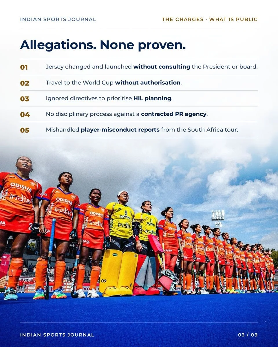 Slide 3 of 9: Allegations. None proven