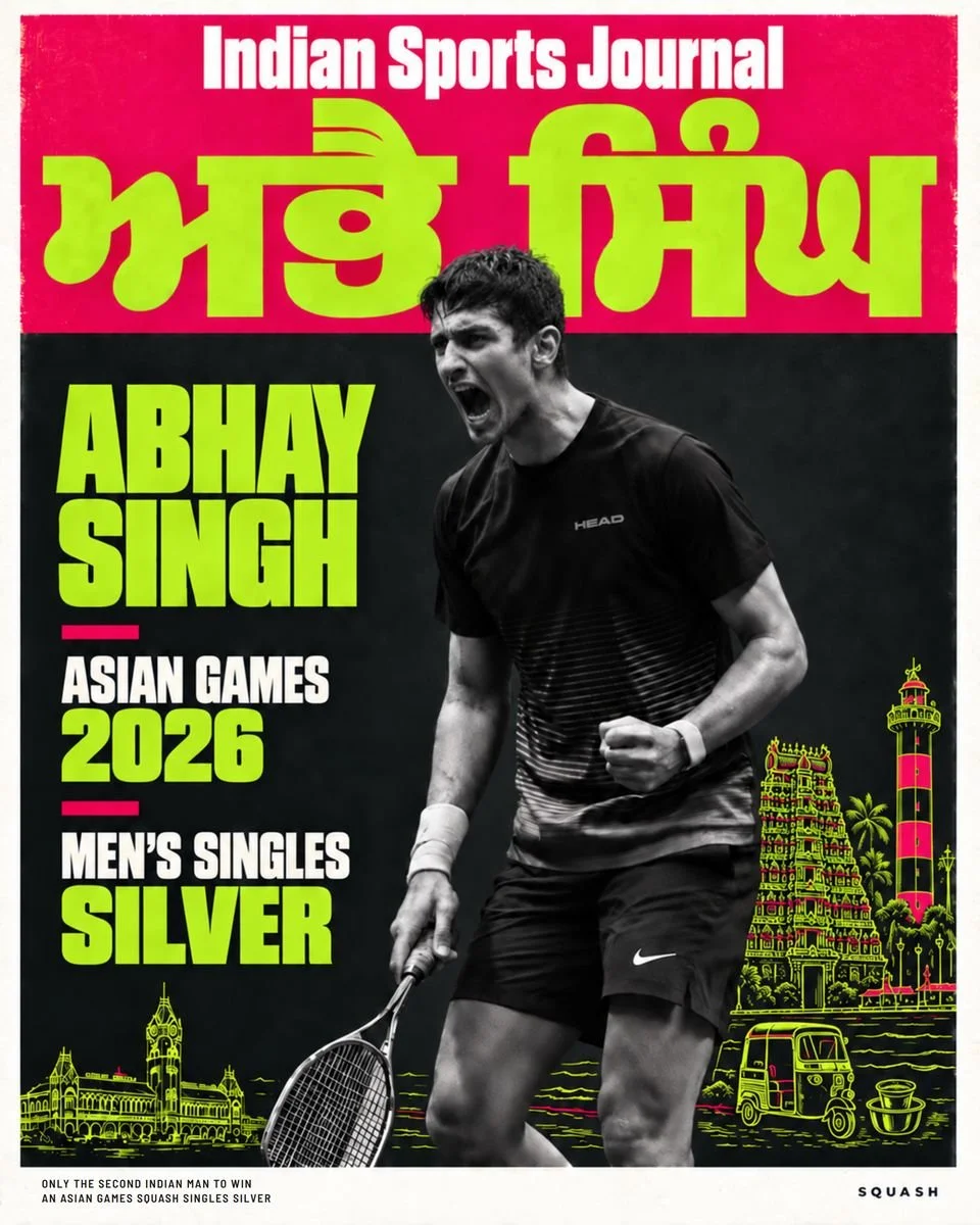 Slide 1 of 8: Abhay Singh, men's singles silver