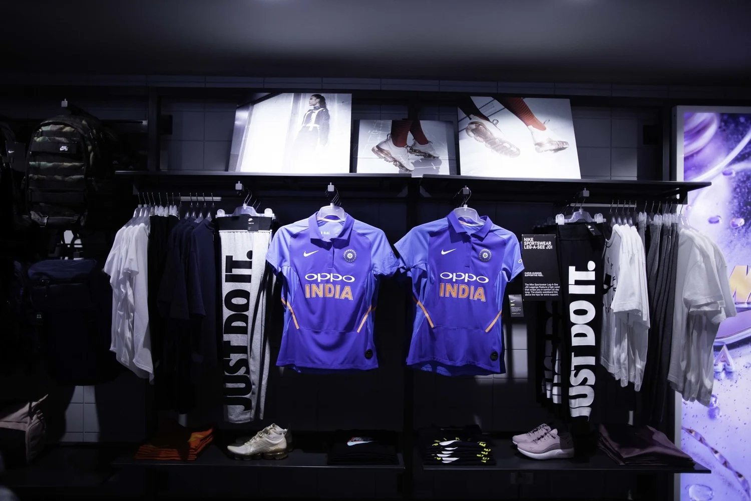 Nike Cricket jersey and store launch photograph