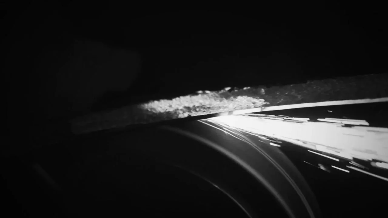 Frame 4 of 14: Sparks off the edge in close-up