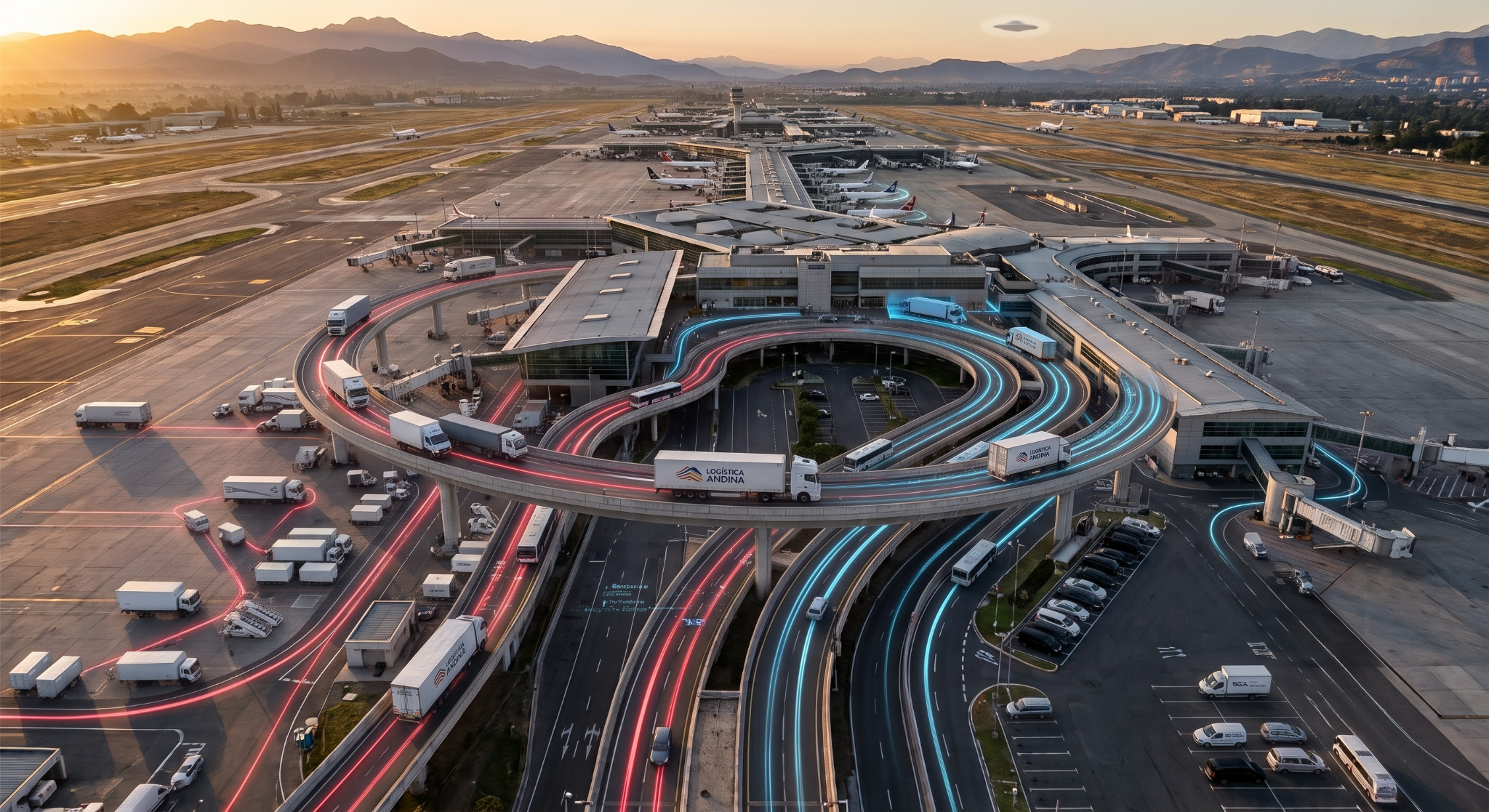 Flota logística de camiones y última milla en Chile: transporte internacional de carga y reparto monitoreado por SmartReport