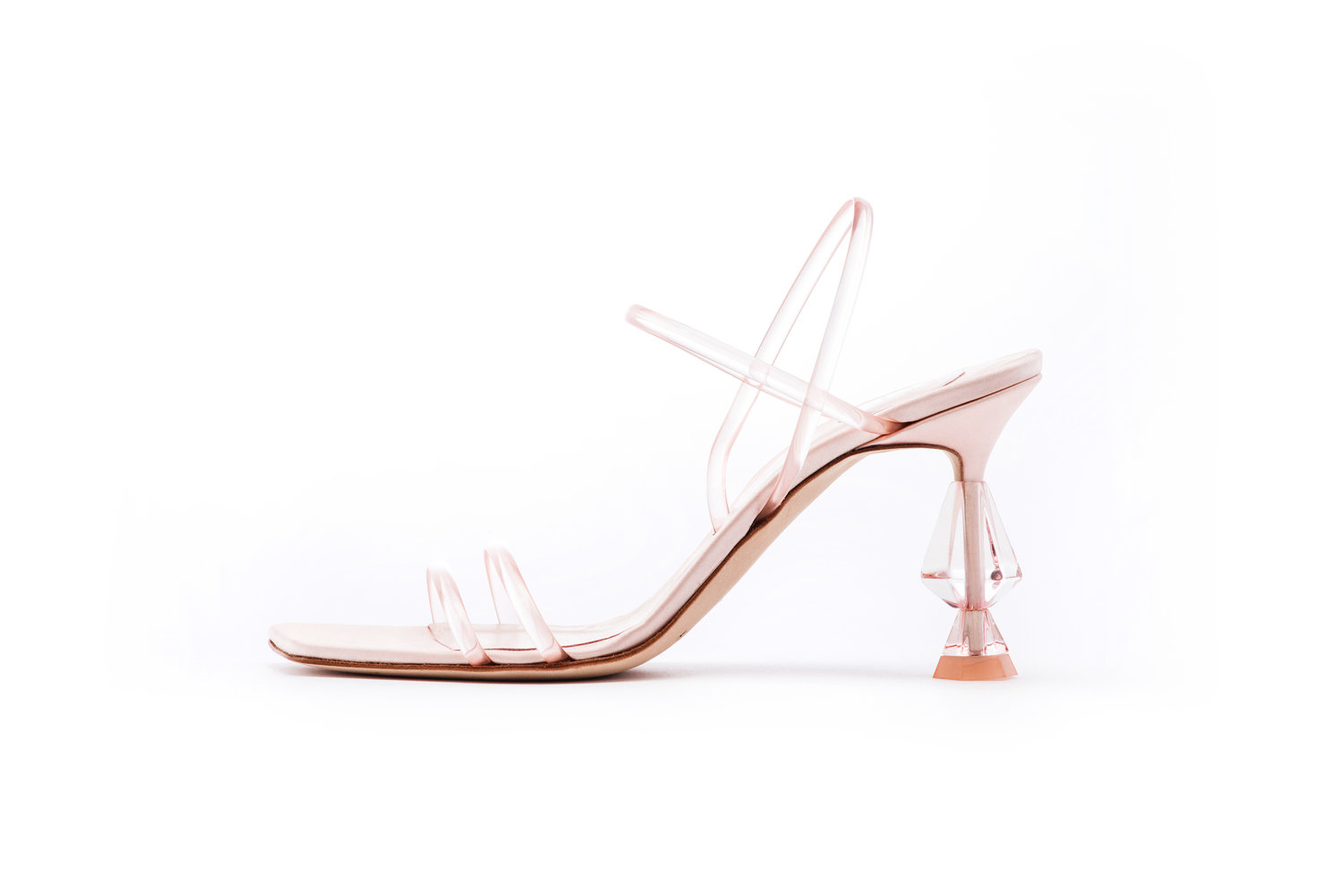 undefined | Iva Minkova - Pink quartz sandals