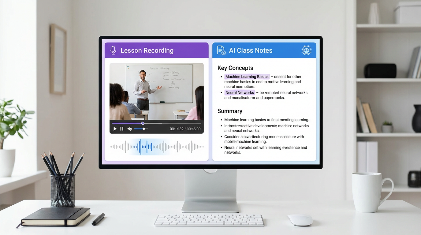 Lesson Recording and AI Class Notes