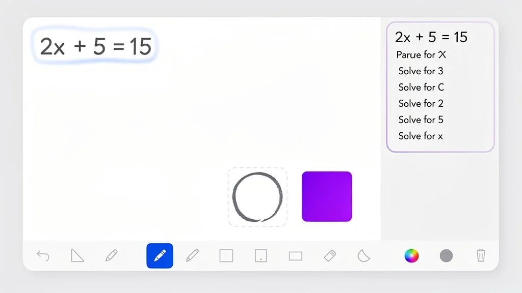 Interactive Whiteboard Interface