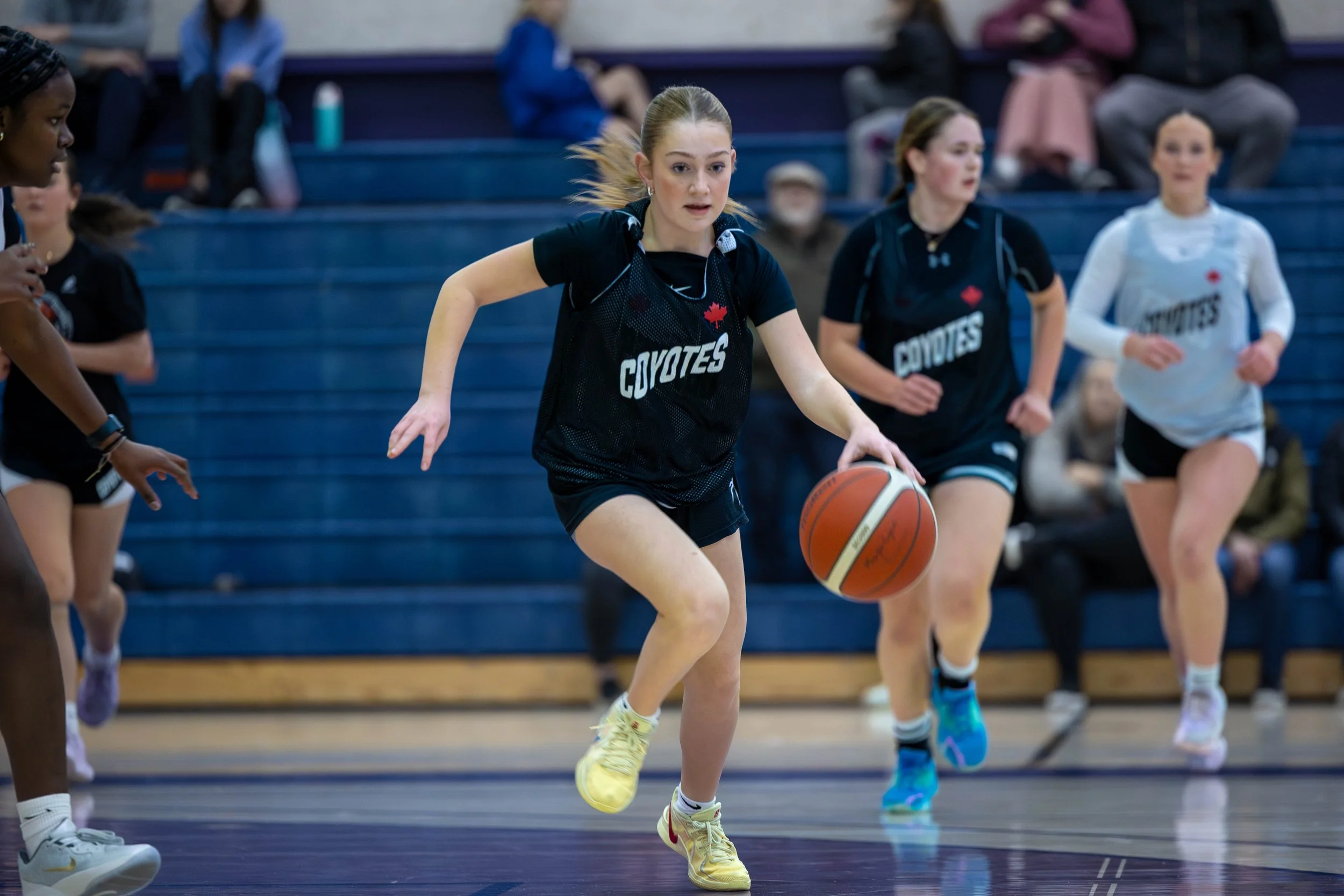 Junior Coyotes girls basketball game in Kelowna