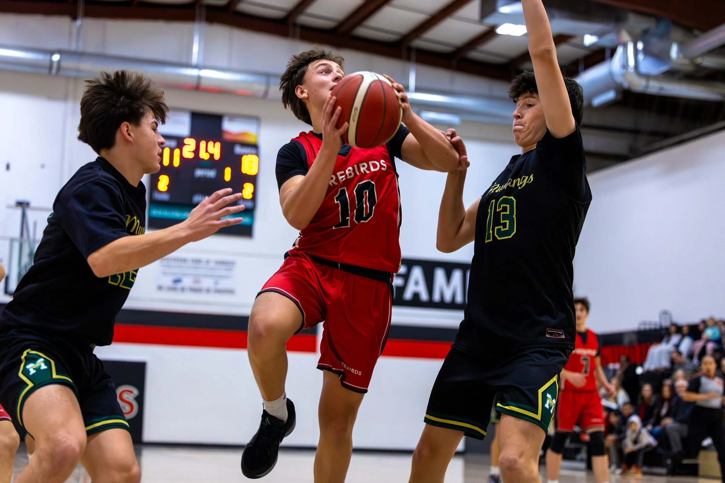 Junior Coyotes 250 League Varsity high school basketball, Grades 10 to 12, Kelowna