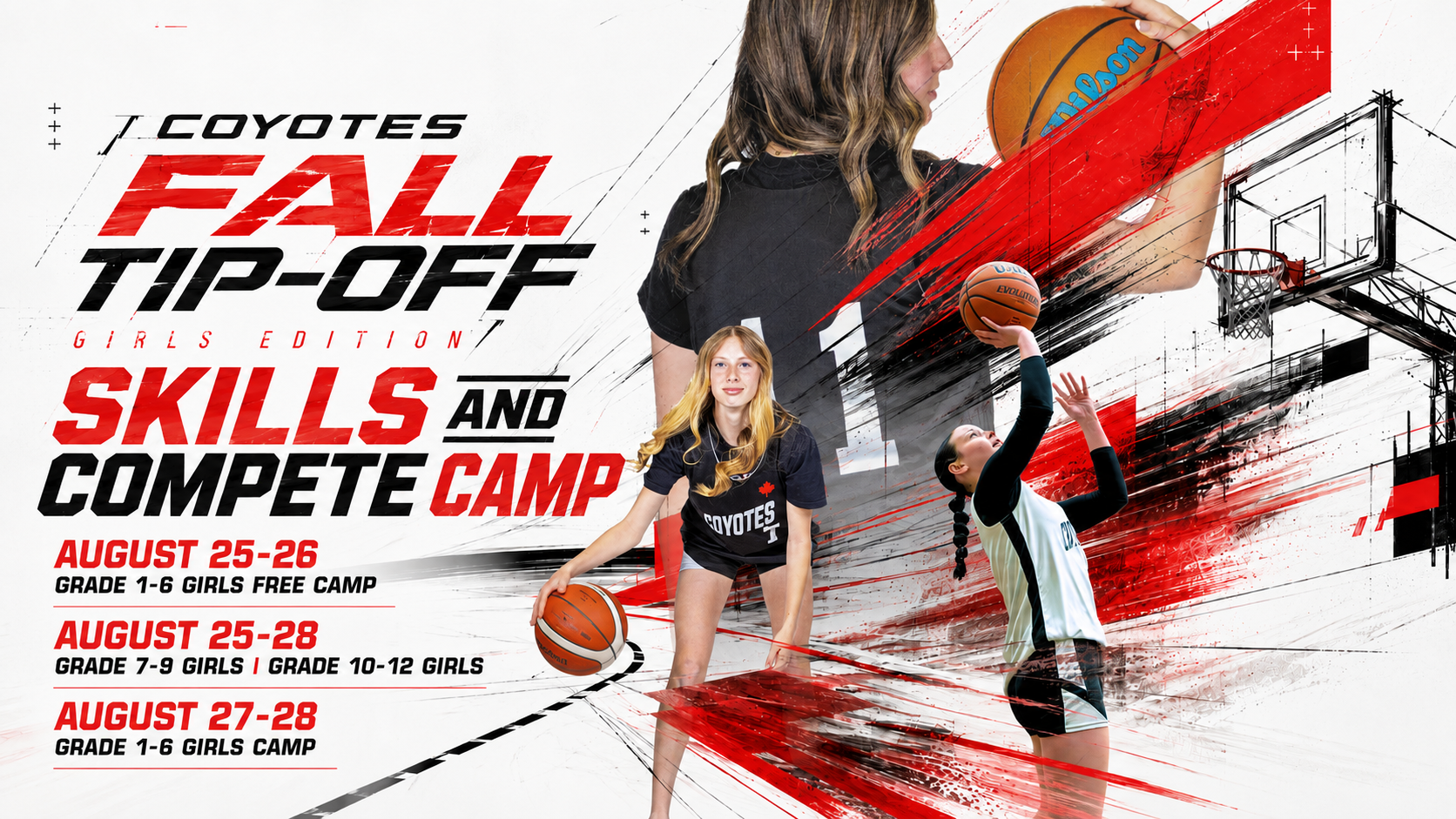 Coyotes Fall Tip-Off Girls Edition — Grades 1–6, August 25–28