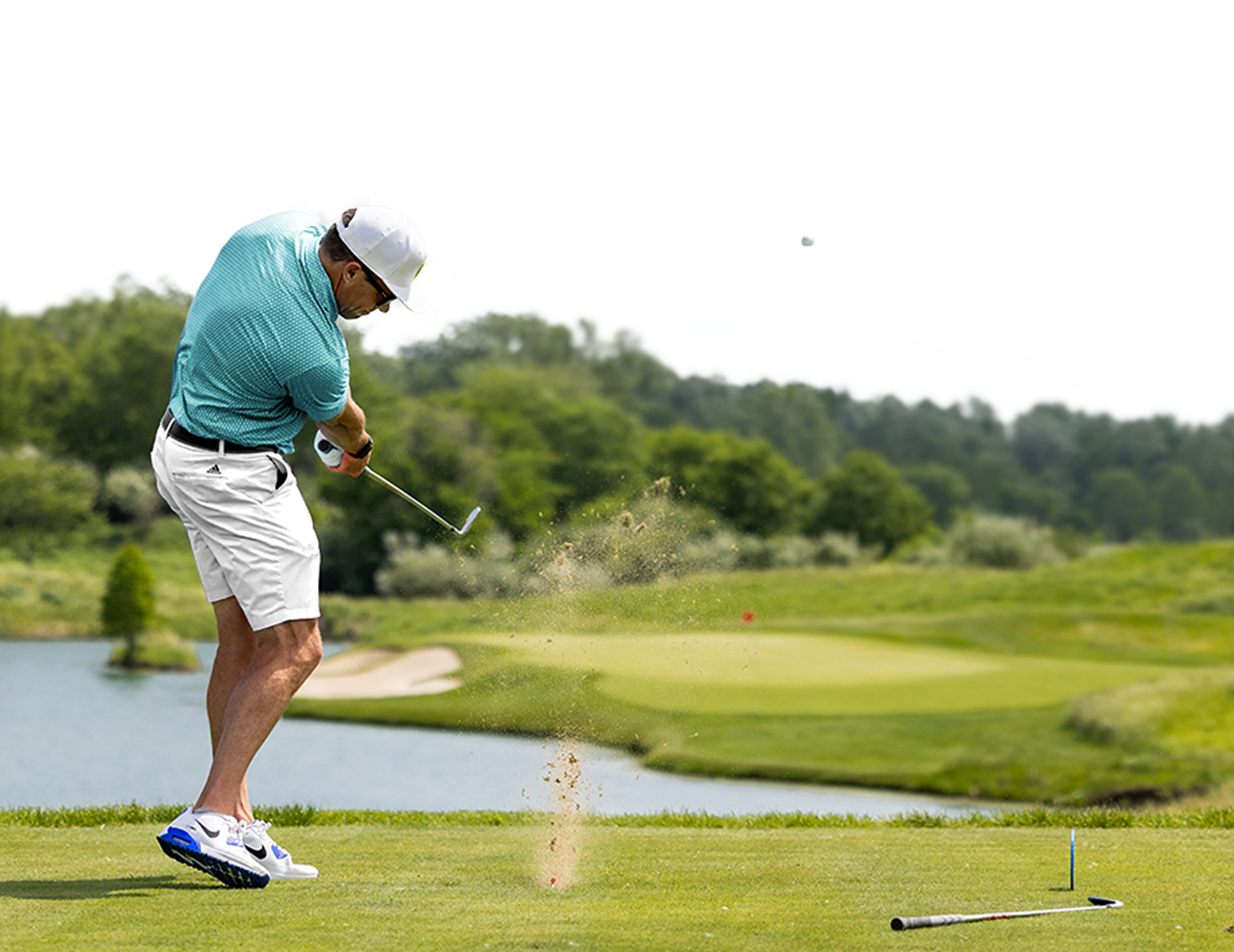 A golfer participating in an HIO contest.