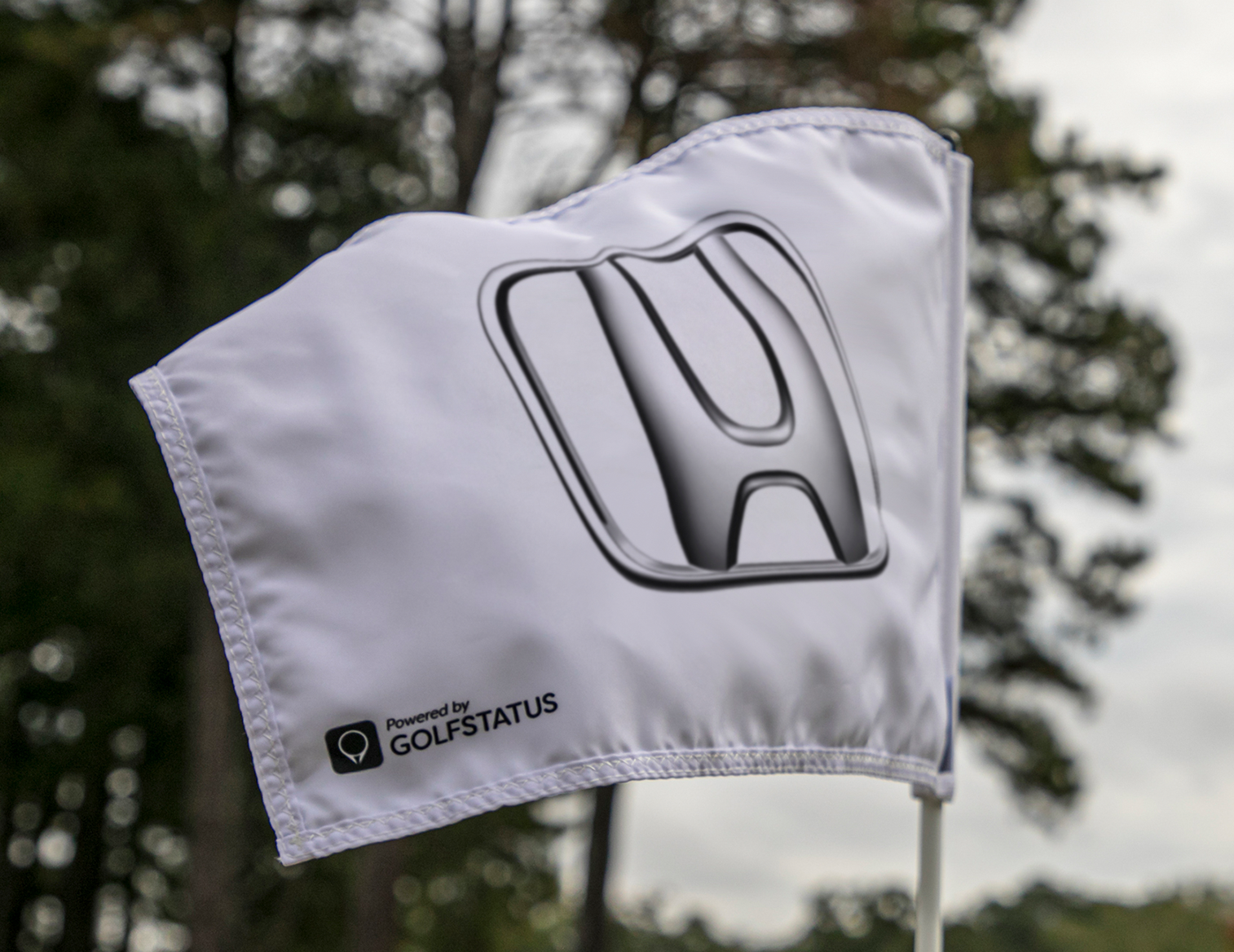 An example of a pin flag by GolfStatus
