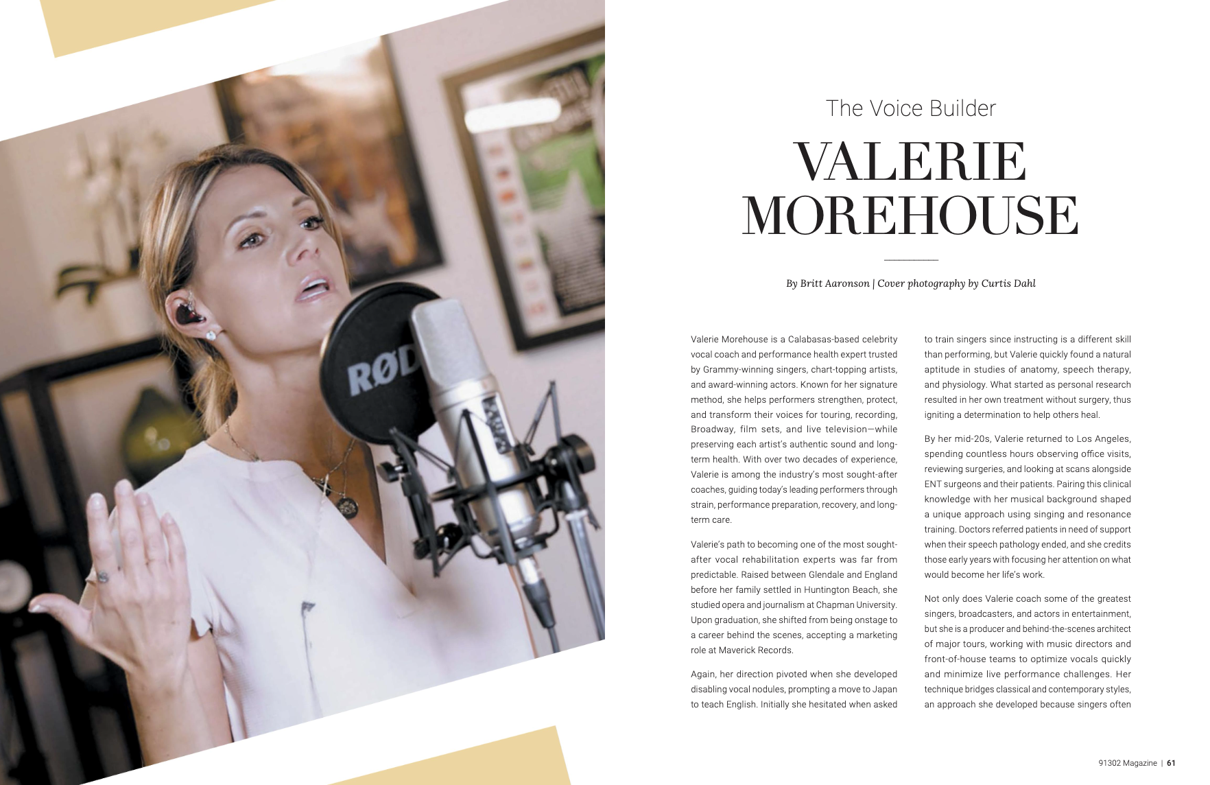 Valerie Morehouse press feature page 1