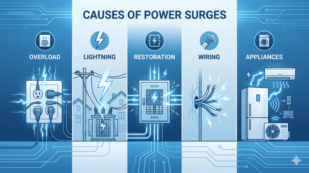 What Causes A Power Surge — Kato Electrical Vancouver