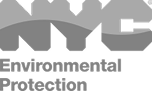 new york city department of enviromental protection corporation gray logo