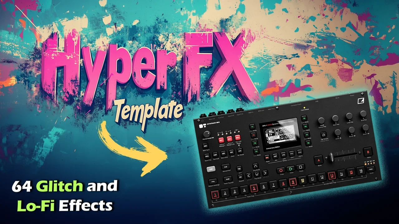 Hyper FX glitch and lo-fi effects template