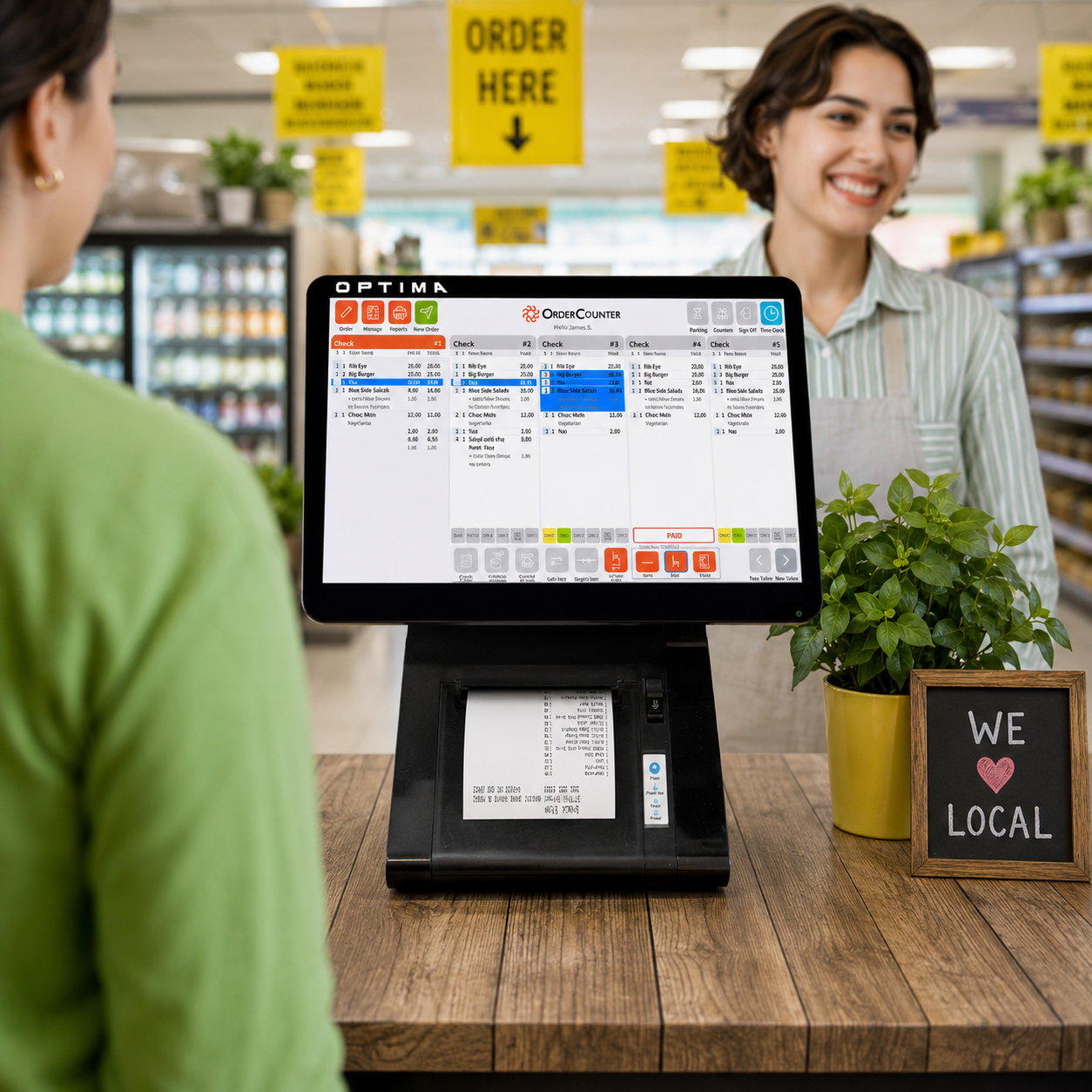 Optima WPOS-05 Windows-based POS terminal