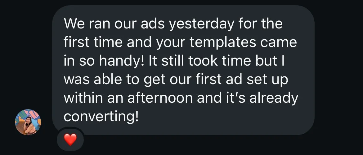 Message from someone using the templates