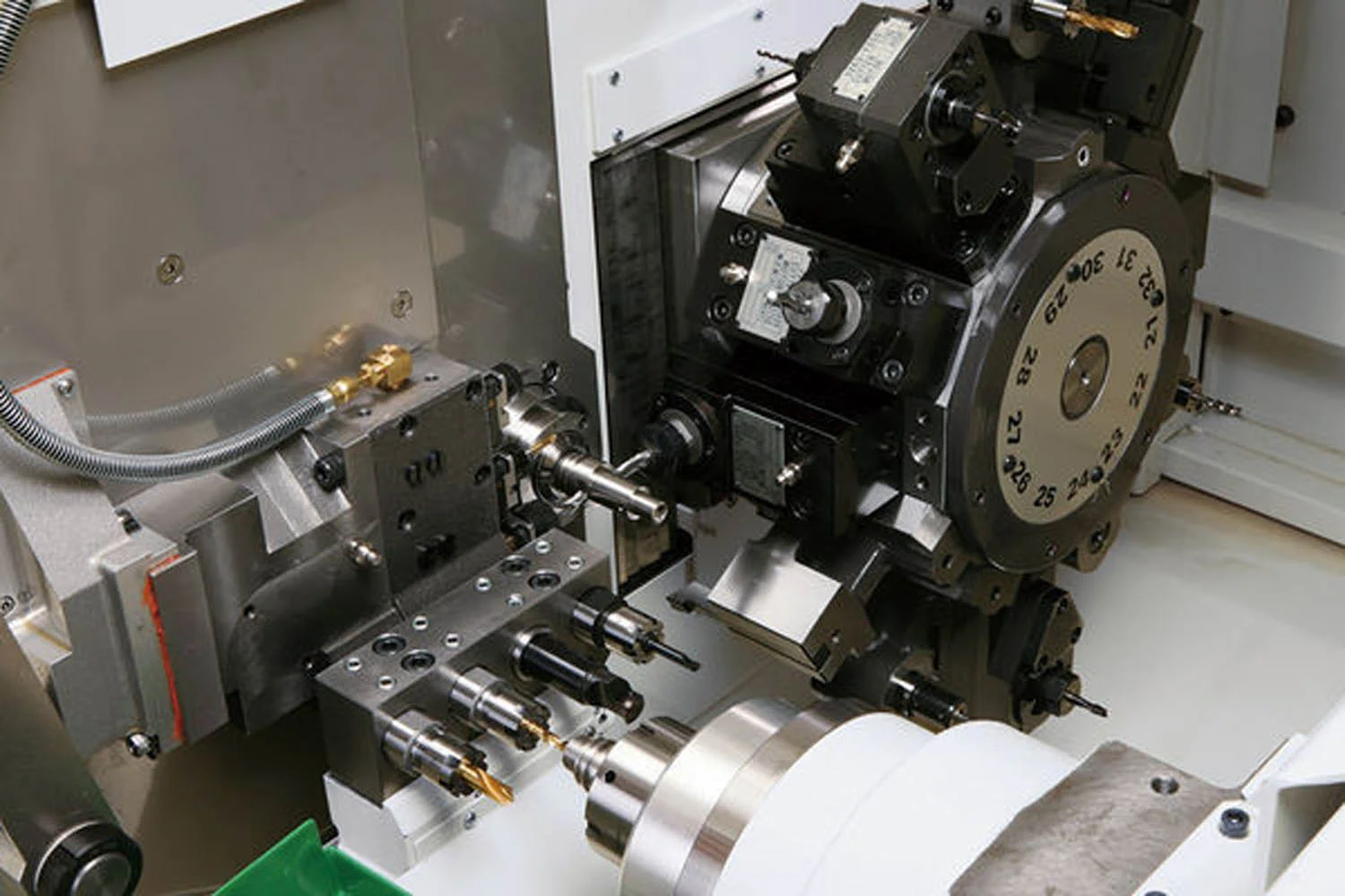 Tsugami multi-axis CNC lathe in operation