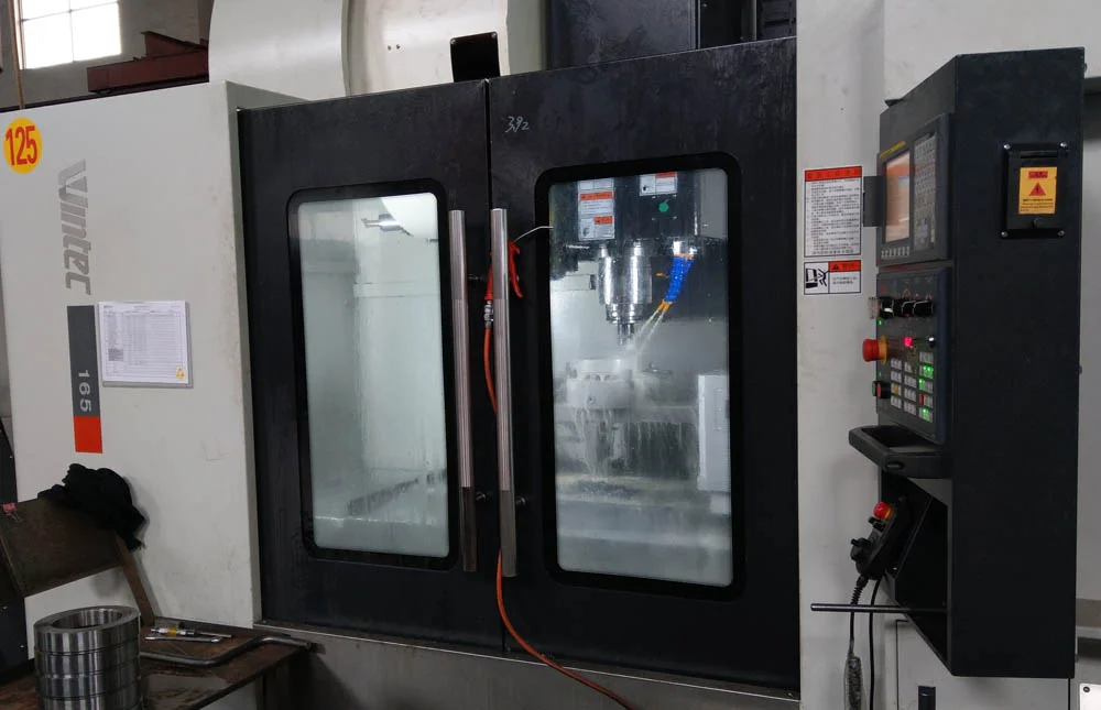 CNC machining centre on the factory floor