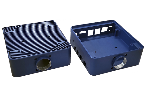 Customer CNC machined enclosure component produced at Donlouco
