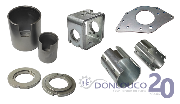 Selection of Metal Stampings, Drawn Housings, Punched and Rolled Parts