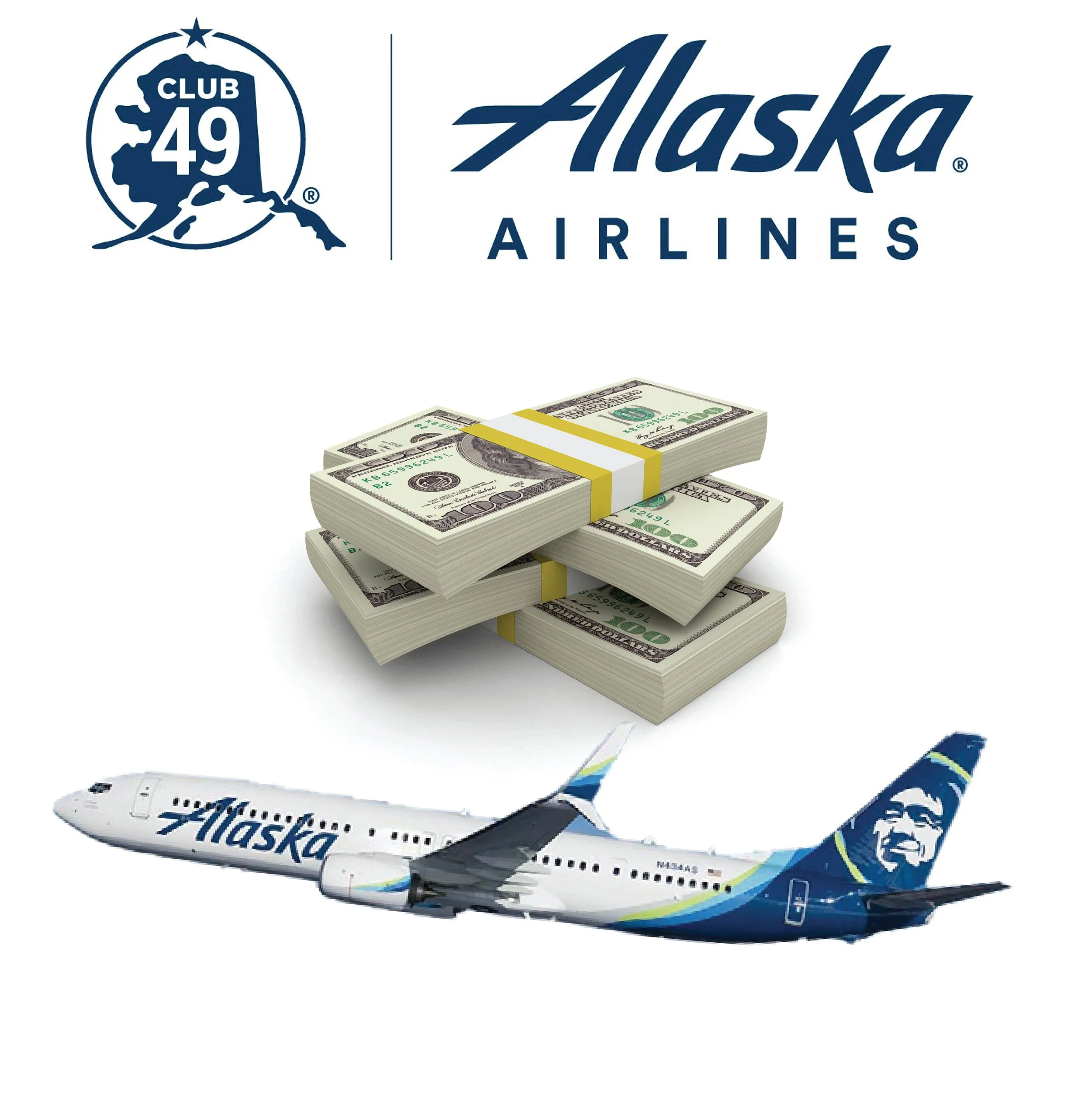 Alaska Airlines Tickets + Cash