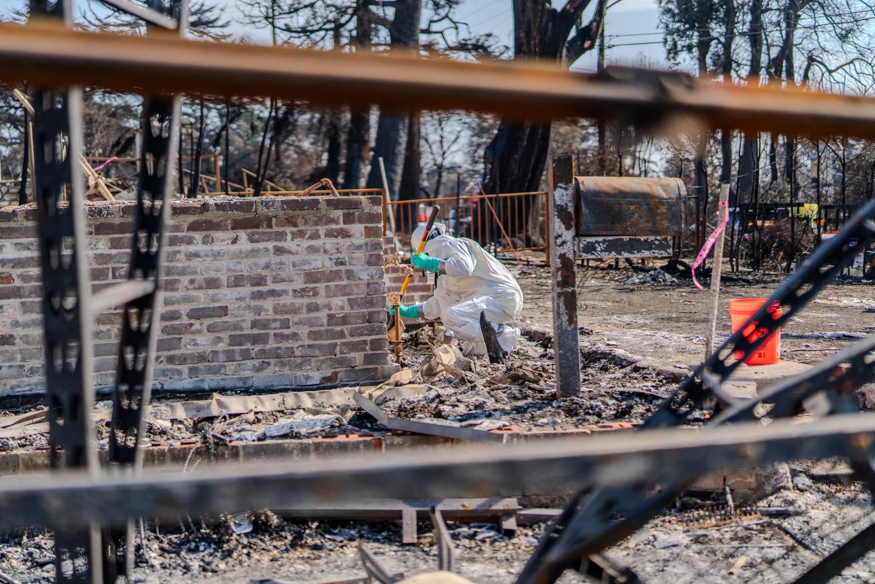 Los Angeles wildfire response EPA field work, January 2025