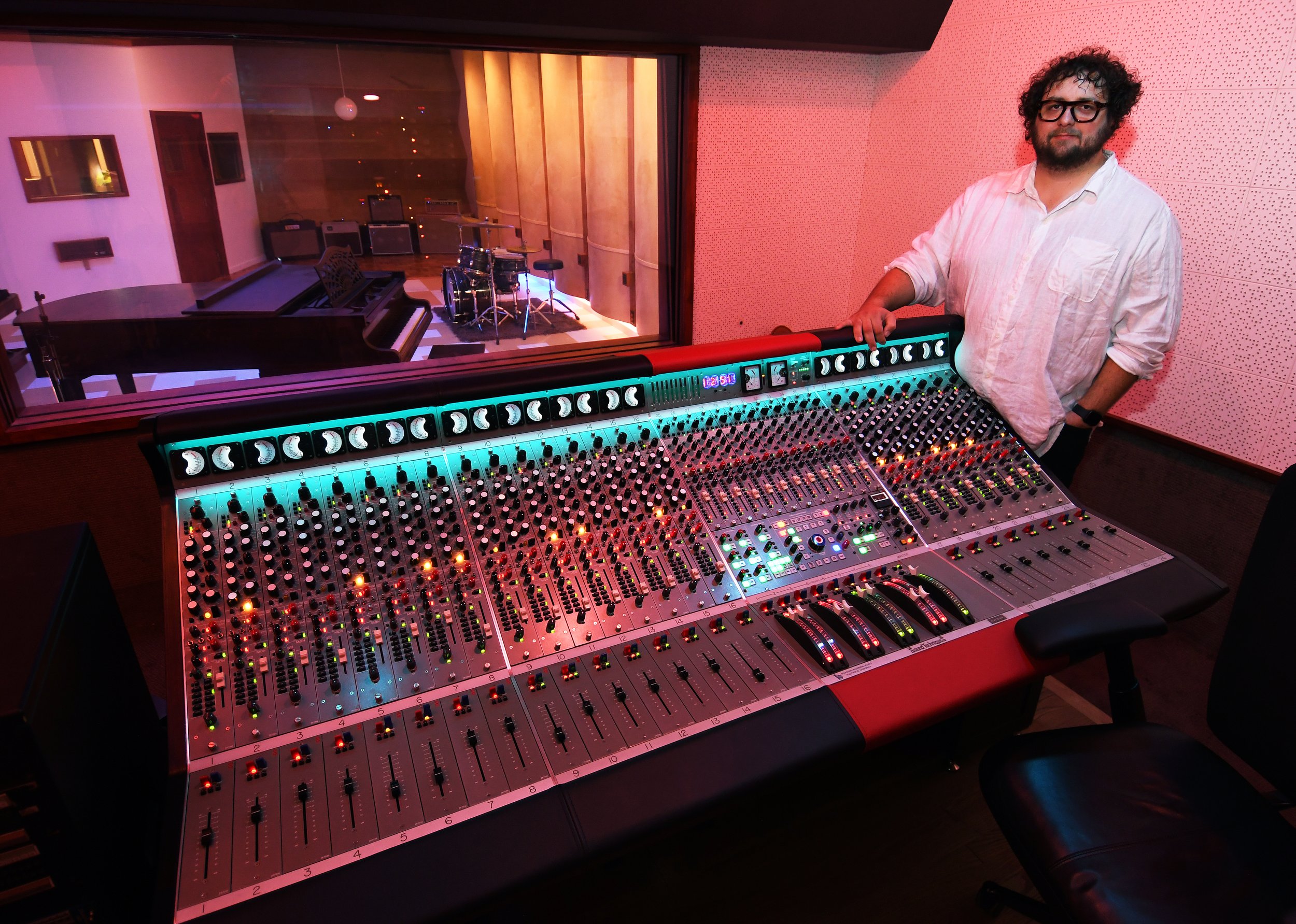 Engineer at Sound Techniques console