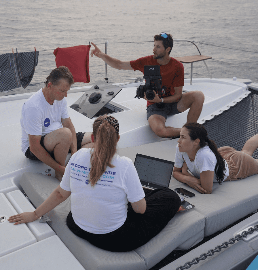Romain Dancre en tournage pour le documentaire Calvi-Monaco de Noam Yaron