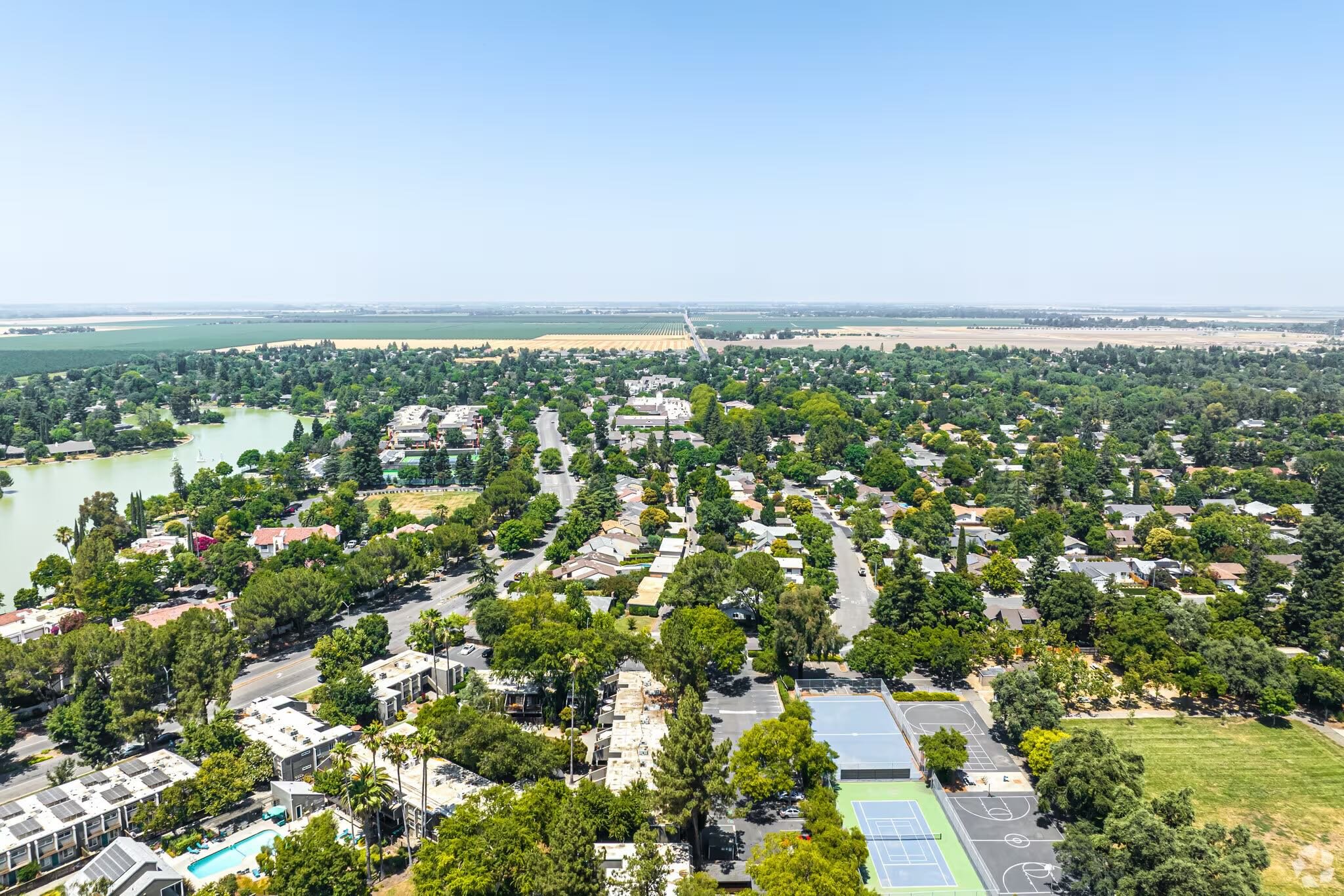 Aerial view of Davis
