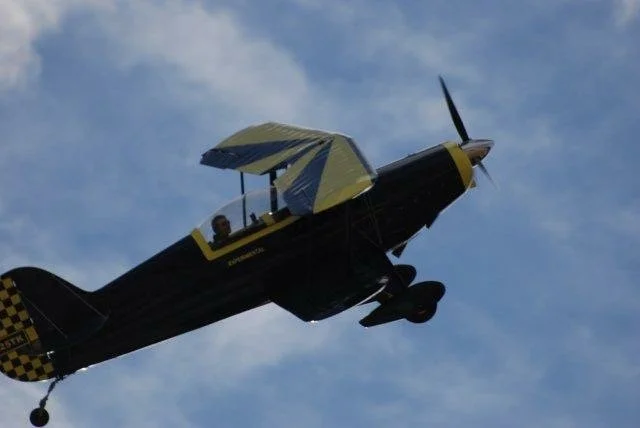 An experimental aircraft in flight