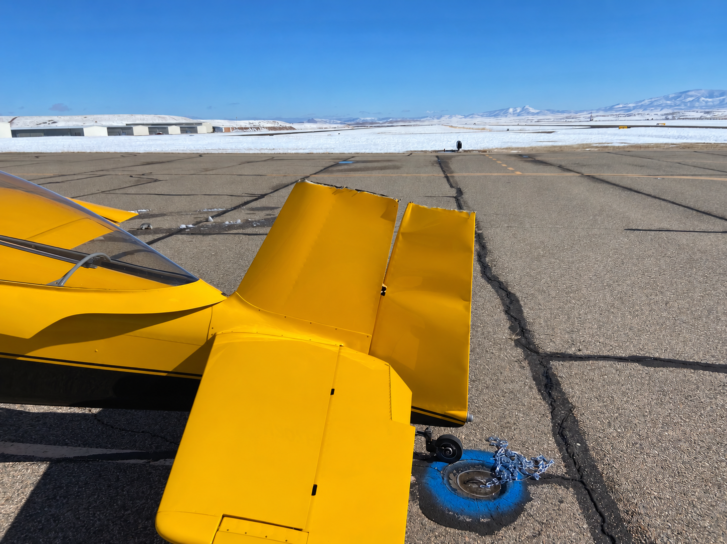 Before rebuild — tail side view