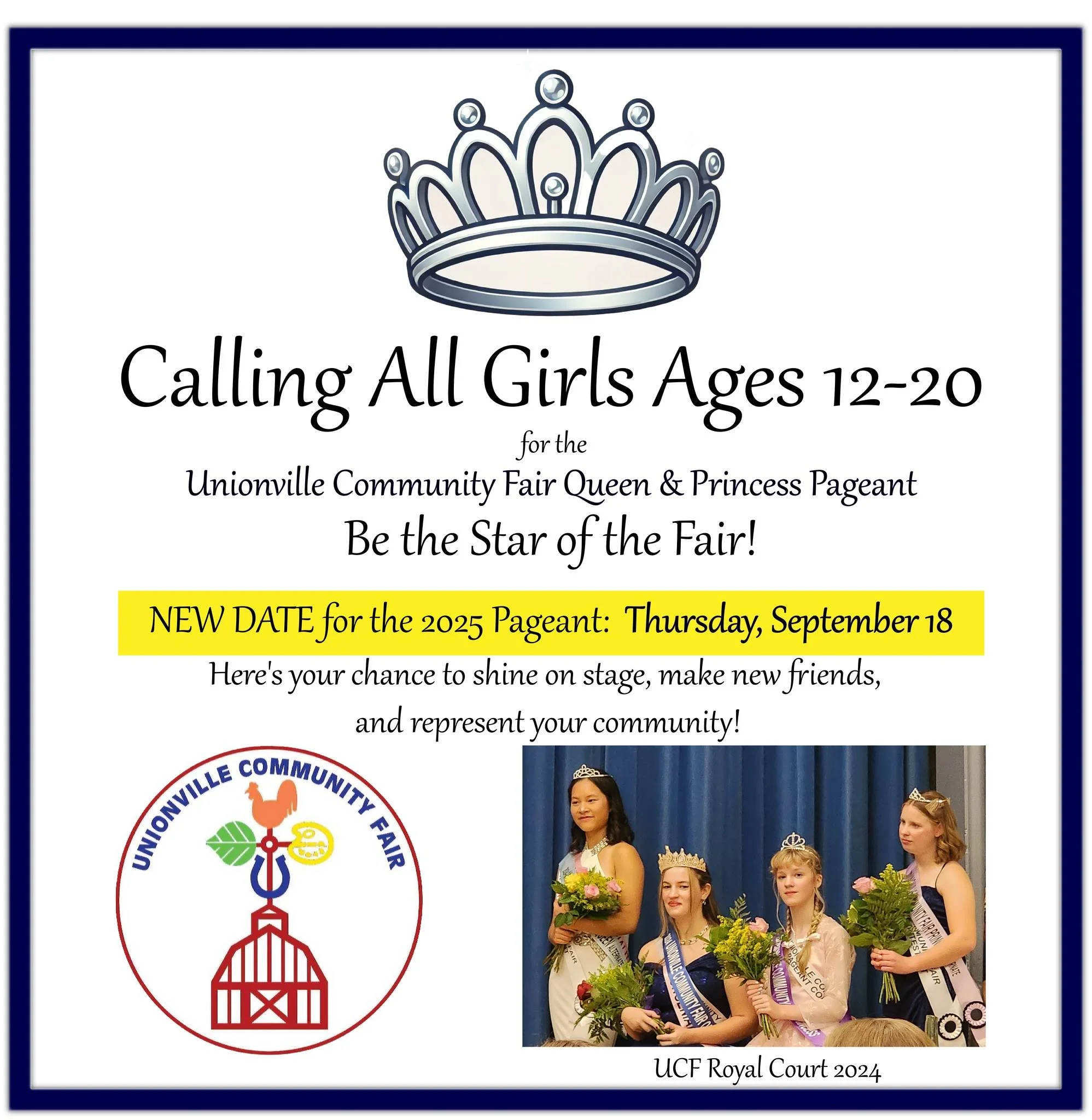Queen Pageant on stage