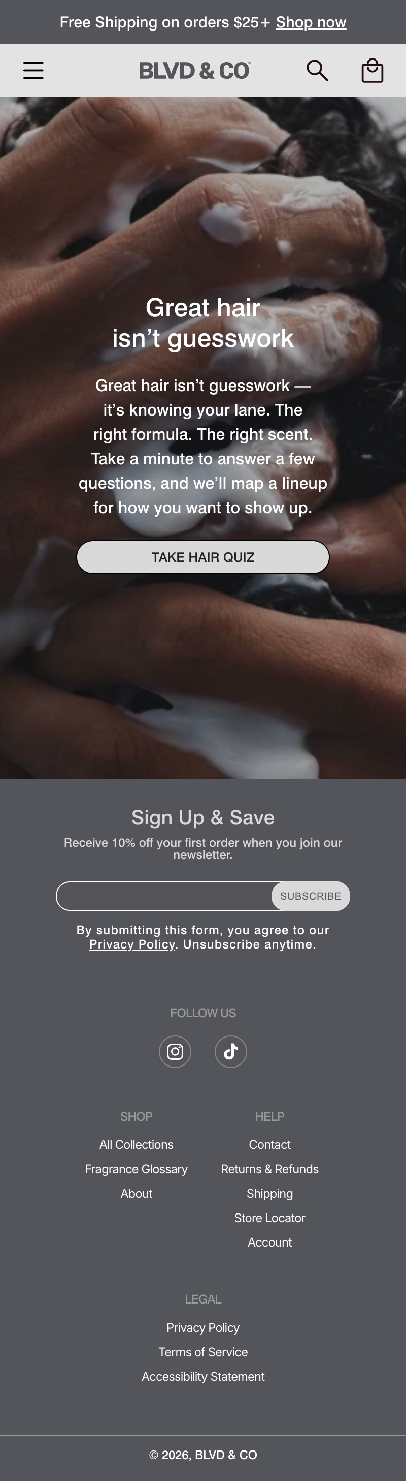 BLVD & CO Hair Care Quiz