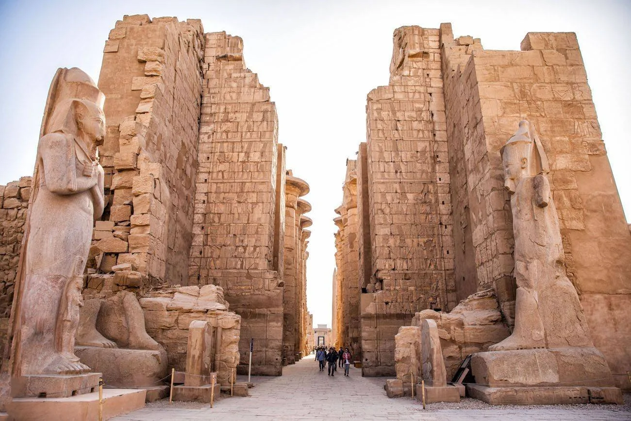 Karnak Temple colonnade