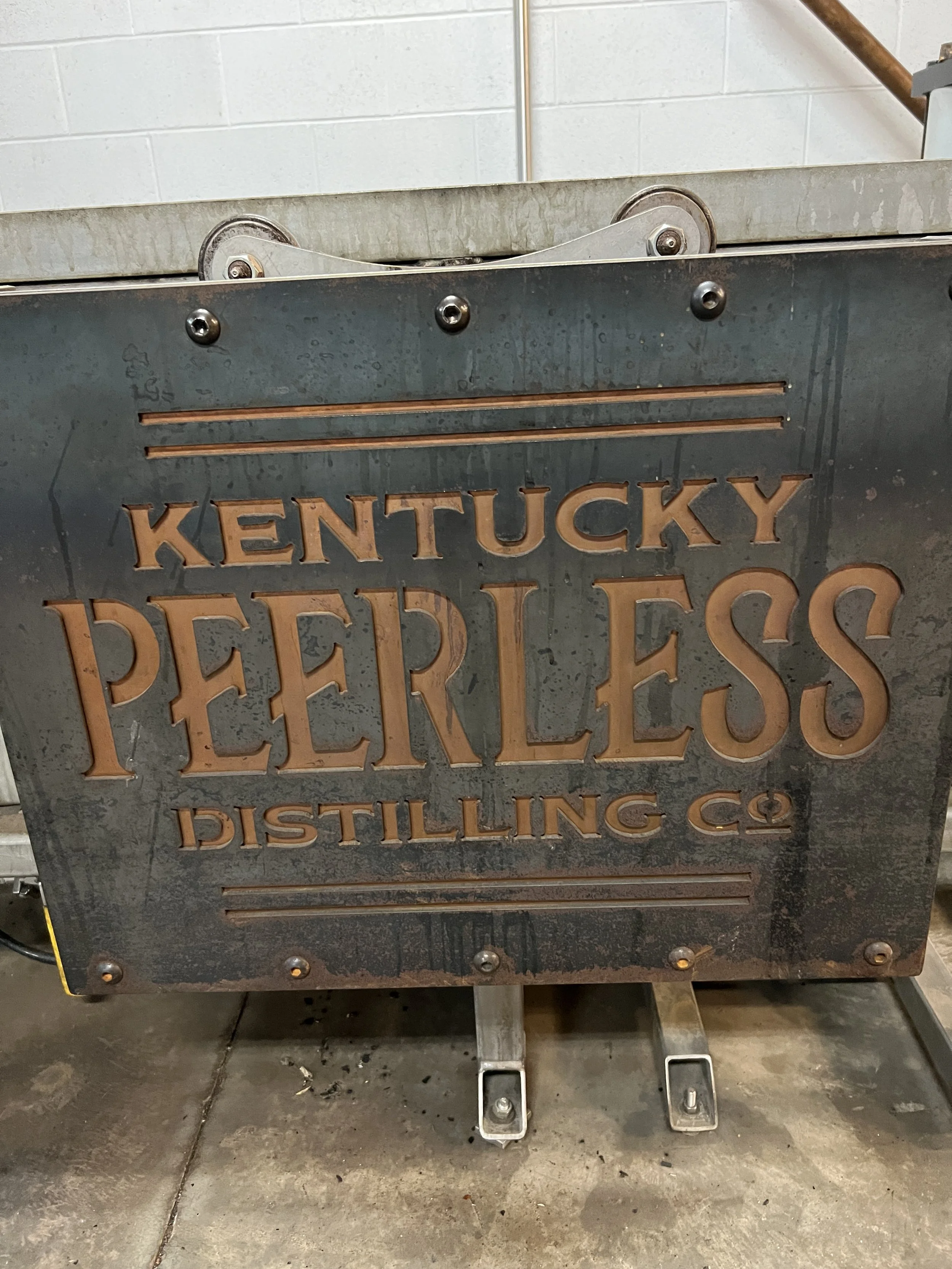 Kentucky Peerless Distilling Co. sign at the Louisville distillery