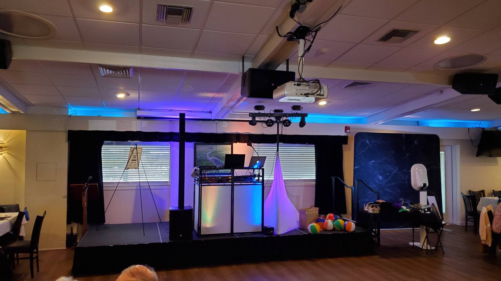 DJ and MC service setup