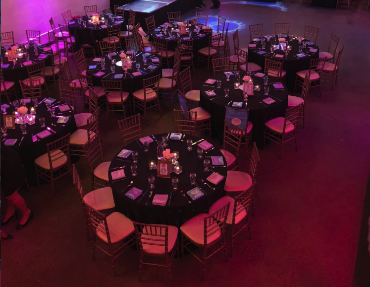 Wedding reception lighting and entertainment