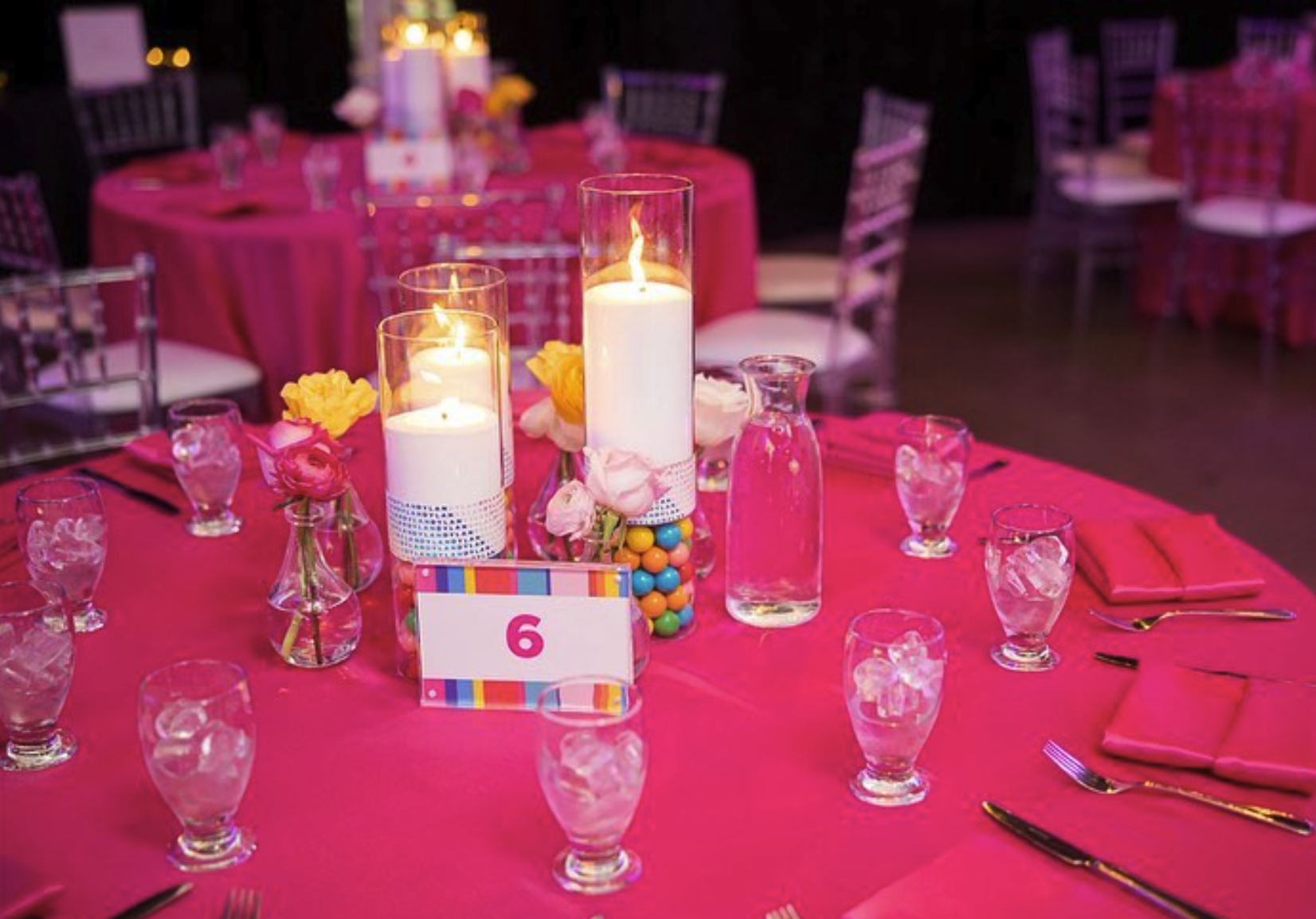 Past baby shower setup