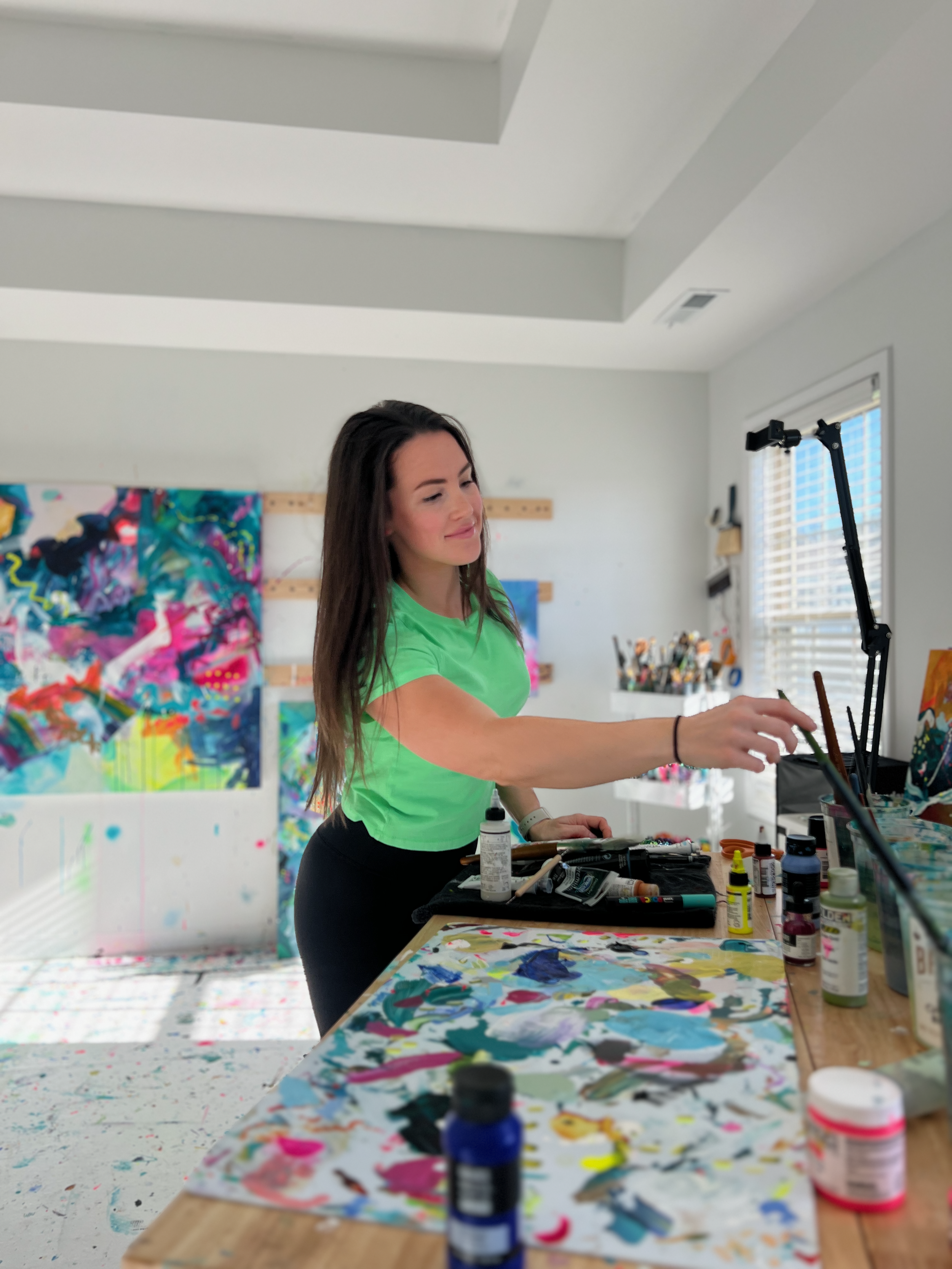 Alyssa Kate in the studio