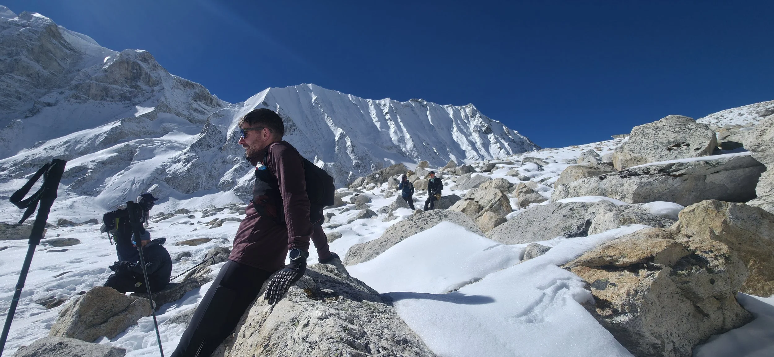 Larkya La pass on the Manaslu Circuit, Nepal